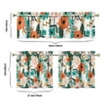thumbnail image 2 of Rustic Bohemian Curtains 24 Inch Short - 3 Panel Wildflower Farmhouse Set with Vintage Floral Design, Rod Pocket Kitchen, 2 of 2