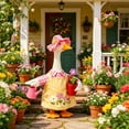 thumbnail image 6 of Outdoor White Goose Statue with Costume set Garden Decor, Big White Goose Figurine with Removable Outfit, Rustic Ornament for Porch and Patio, Ideal for Seasonal Display and Gift, 6 of 6