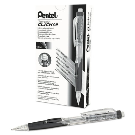 Pentel Twist-Erase CLICK Mechanical Pencil 0.9 mm Black Barrel PD279TA