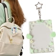 thumbnail image 2 of Card Holder With Keychain, Dienrx Clear Acrylic Id Sleeve With Keyring, Plastic Heavy Duty Top‑Load Card Holder For Student Id, Work Pass, Membership Card & Small Photo Display, 2 of 5