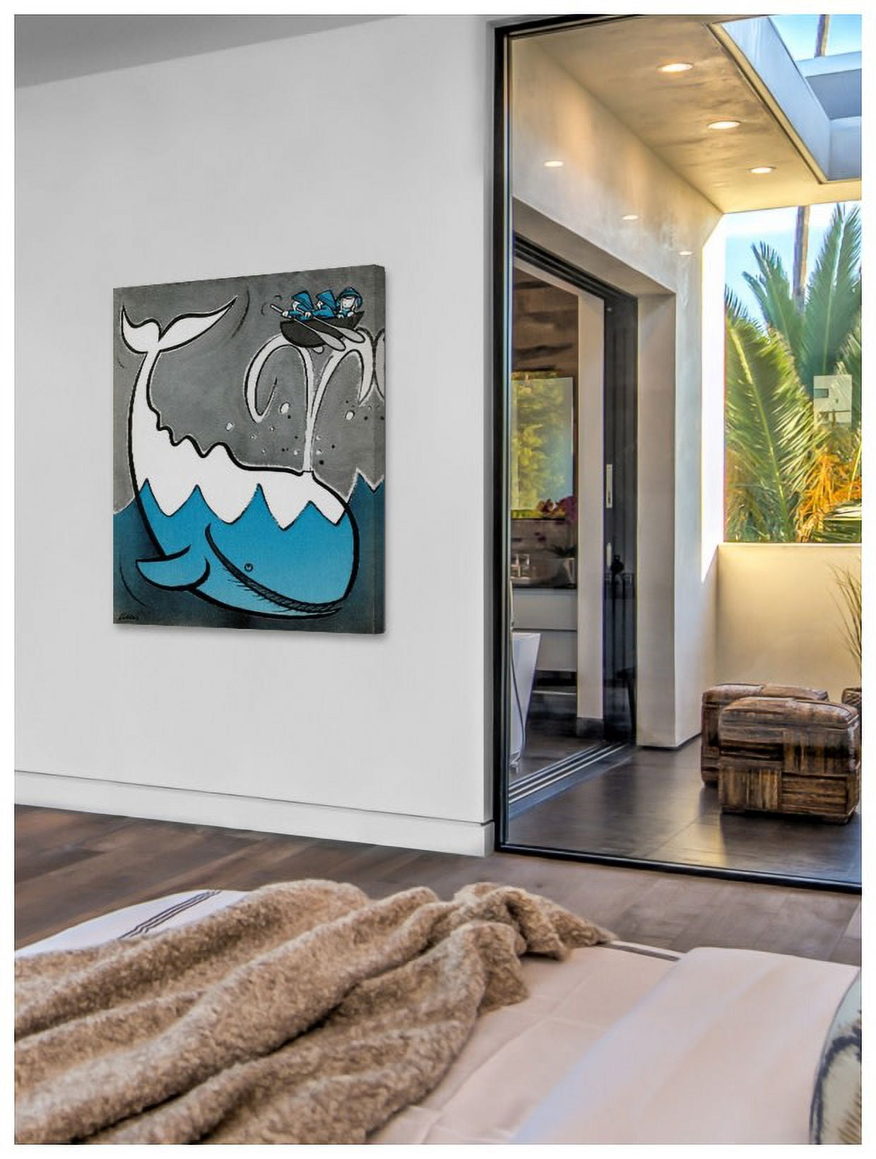 Marmont Hill "Big Whale" by Curtis Painting Print on Canvas