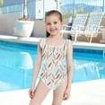 thumbnail image 4 of Ttyddzy Girls' One-Piece Bathing Suit, Light Blue Surfboard Printed Beach Swimwear 3-6Year, 4 of 8