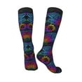 thumbnail image 4 of Bingfone Compression Socks For Women And Men Long Socks For Running Athletic Cycling Nurse-Indian Mandalas Dragonfly, 4 of 9