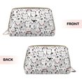 thumbnail image 3 of Picia Cute Cat Print Leather Makeup Bag Make Up Bag Travel Toiletry Bag for Her Girlfriend Teacher Teen Girl Gifts, 3 of 8