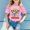 Rose, variante sur Hauts pour Filles Adolescentes T-Shirts à Manches Courtes pour Enfants 100 Jours d'École T-Shirt Imprimé pour Jeunes Fashionistas Vêtements Élégants pour Enfants pour Usage Quotidien