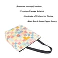 thumbnail image 3 of FORMRS Womens Canvas Tote Bag with Zipper Inner Pocket Shoulder Handbag, Pink Floral, 3 of 7