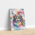 thumbnail image 3 of Hippie Maine Coon Portrait Watercolor Tie-Dye Vintage Styles Vertical Matte Canvas Poster Cat Lover Kitten Owner Gifts Wall Art Home Decor - 00014, 3 of 5
