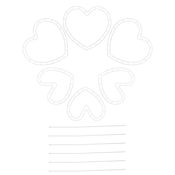IDEANATEGRATE 1Jgo Base Para Flores En Forma Para Centros De En Bodas Y Eventos