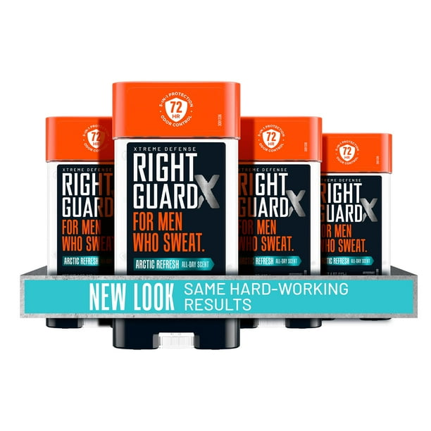 Right Guard Xtreme Defense Antiperspirant Deodorant Gel, Arctic Refresh, 4 Ounce (Count of 4)