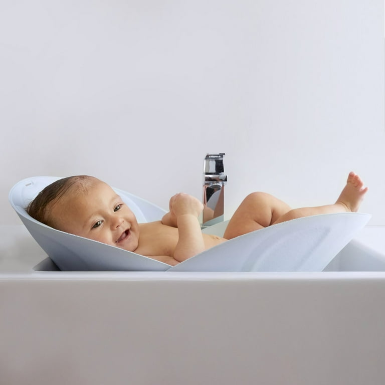 Soft Sink Baby Bath by Frida Baby Easy to Clean Baby Bathtub + Bath Cushion