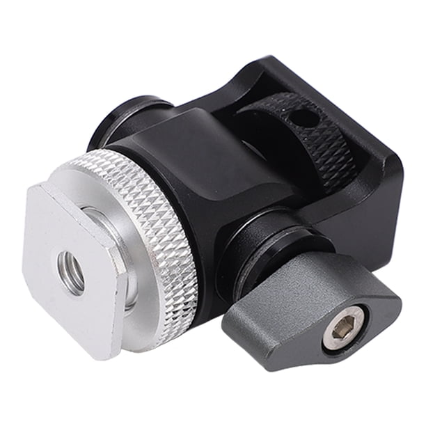 Montaje De Monitor De Cámara, Zapata Anodizada Soporte De Monitor De Campo Inclinación 180° Giratorio 360° Perilla Tornillo De 1/4 Pulg. Para VCRS Para Teléfonos ANGGREK Fotografía