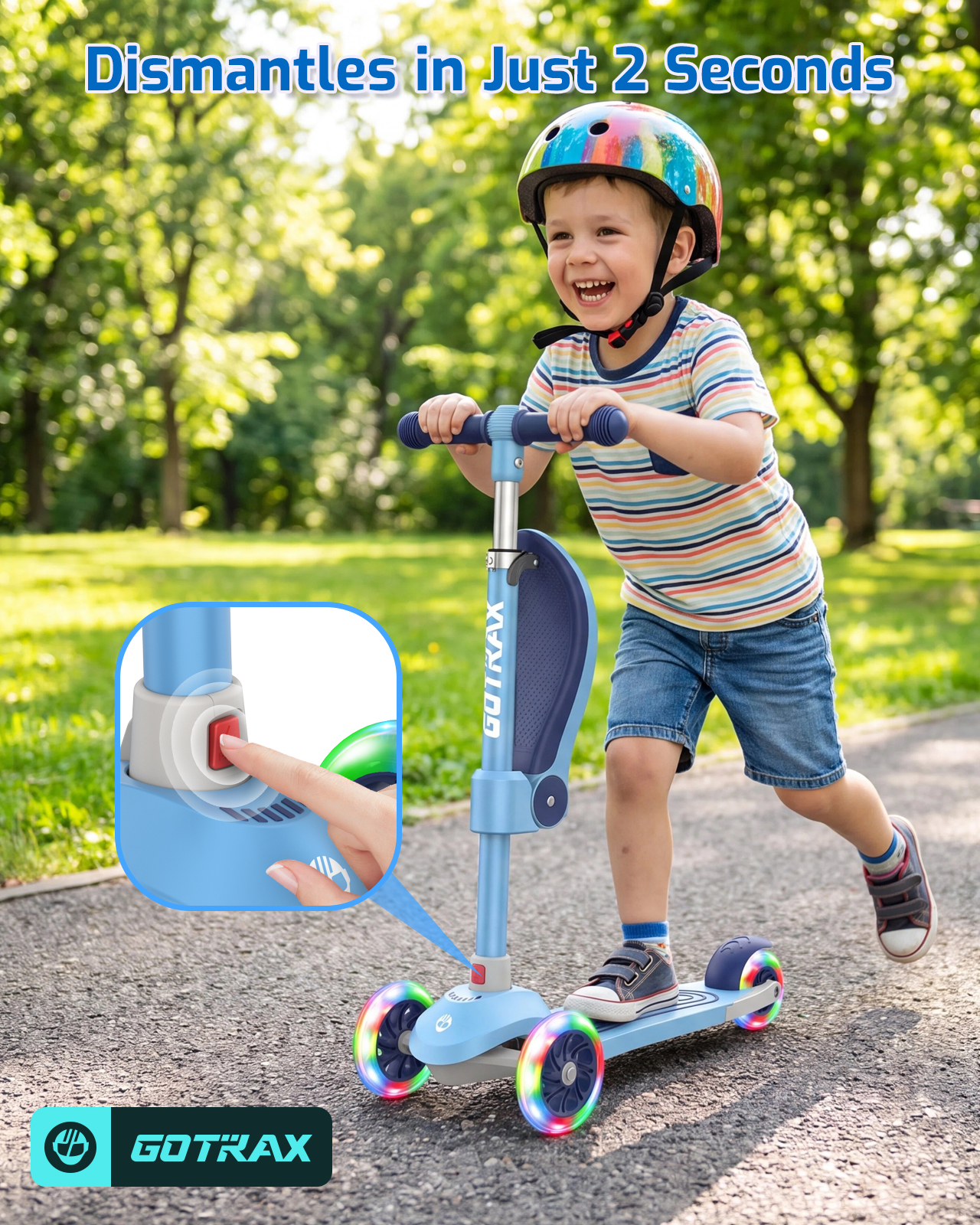 GOTRAX BoblooPro 3-Wheel Light-Up Kick Scooter photo 8