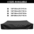 thumbnail image 4 of fastboy Sandbox Cover Drawstring Dustproof Waterproof Sandpit Canopy Accessories 120x120cm, 4 of 6