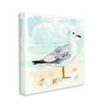 thumbnail image 4 of Stupell Industries Seagull & Seashells on Shore Animals & Insects Painting Gallery Wrapped Canvas Art Print Wall Art, 17 x 17, 4 of 8