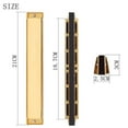 thumbnail image 2 of OULII 1 Pce Harmonica en Do Doré 28 Trous Instrument de Musique Polyphonique pour Débutants et Joueurs Intermédiaires, 2 of 4