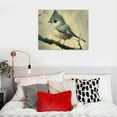 thumbnail image 5 of BCIIG Bird Canvas Wall Art Vintage Prints Gray Bird Stood on Branch Pictures  Painting Wild Animal Art for Modern Home Living Room Bathroom Bedroom Decor  20x16in, 5 of 6