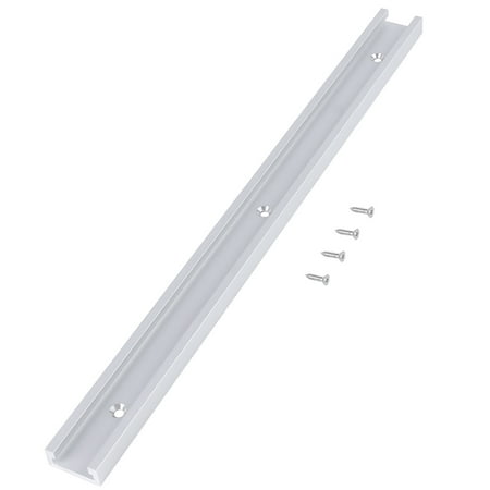 

Njide 400mm Aluminum Alloy T Track T slot Track with Self taping Screws for Woodworking