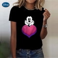 thumbnail image 2 of Disney Cartoon Tee Shirt Mickey Mouse Women Short Sleeve Print Love Sweet Cute 90s Clothing Casual Fashion Graphic T-shirtsS Gao Jinjia LED, 2 of 2