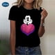 thumbnail image 2 of Disney Cartoon Tee Shirt Mickey Mouse Women Short Sleeve Print Love Sweet Cute 90s Clothing Casual Fashion Graphic T-shirts120 Gao Jinjia LED, 2 of 2