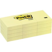 Post-it Notes, 1.5 Inch x 2 Inches, Canary Yellow