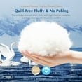 thumbnail image 4 of Dafinner Quill‑Free Goose Feather Down Fibers Comforter Twin Size, Silky‑Soft & Breathable Egyptian Cotton‑Blend Shell, Medium Warm All Seasons Duvet Insert(68x90, White), 4 of 9