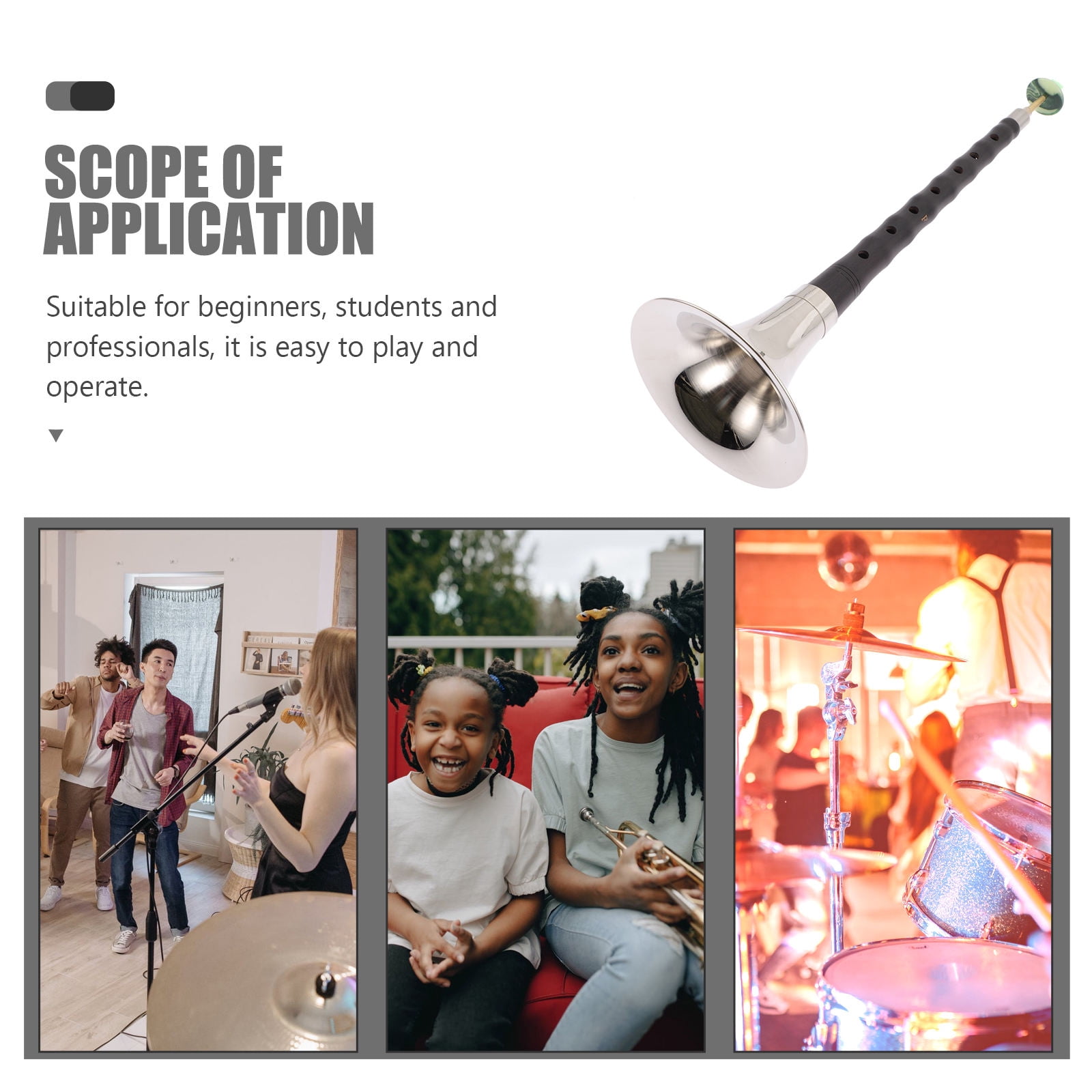 ETHZZLE 1 Set Traditional Woodwind Instrument Suona Instrument Assorted Color for Beginners Ethnic Wind