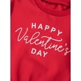thumbnail image 6 of Suealasg Toddler Boys Valentine's Day Sets Baby Boys Clothes Red Long Sleeve Letter Print Pullover and Drawstring Pants Sets 2pcs Kids Boys Spring Clothing, 6 of 9