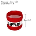 thumbnail image 2 of Uxcell Elastic Captain's Armband  Soccer Team Training Arm Band Red, 2 of 7