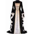 thumbnail image 2 of Renaissance Costume Women Corset Dress Medieval Maxi Dresses, Ren Faire Dress for Halloween and Cosplay, 2 of 4