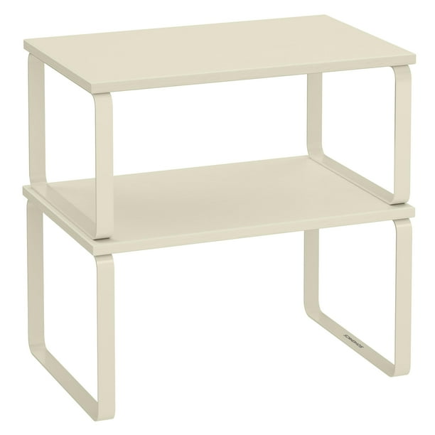 Set de cocina SONGMICS, estante organizador, 2 unidades, color blanco crema