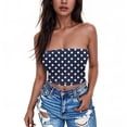 thumbnail image 2 of Tube Top for Women, Sleeveless Strapless Solid Color Polyester Top with Elastic Band, Regular Length, Casual Summer Wear, 2 of 5