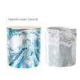 thumbnail image 4 of Waveyu Portalápices Para Escritorio Organizador De Decoración De Escritorio De Mármol Portavasos De Lápiz De Cerámica Duradero Diseño De Mármol Tazas De Maquillaje Para Pinceles Para Oficina Aula Azul, 4 of 5
