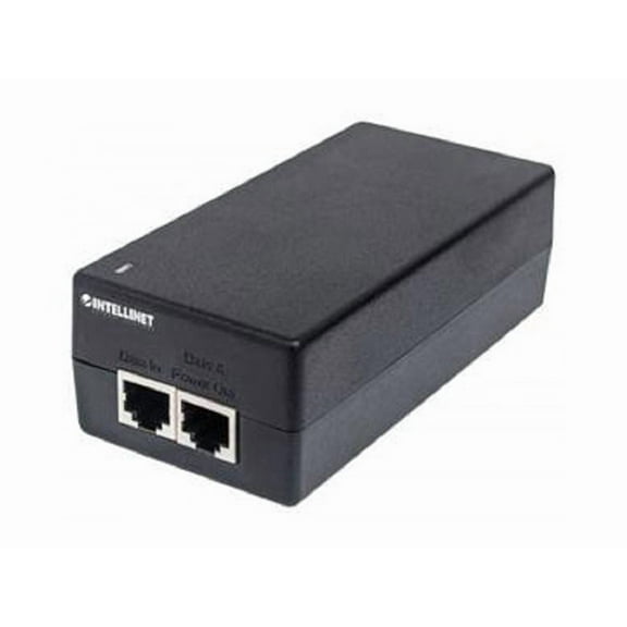 Intellinet Gigabit Ultra PoE Injector, One 60 W Port, IEEE 802.3at/af Compliant, Plastic Housing, Wall-mount Option