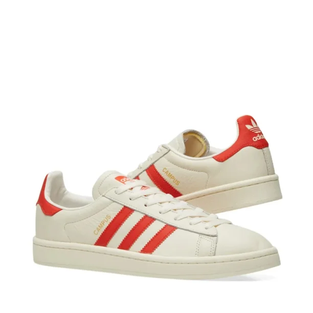 Ad-id-as Campus White, Orange And Cream Mens 10.5 sneakers.