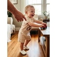 thumbnail image 5 of BemeyourBBs Newborn Boy Boy Girl Summer Clothes Infant Hospital Going Home Outfit New To The Crew Letters Embroidery Crew Neck Short Sleeve Romper and Elastic Waist Pockets Shorts Set, 5 of 9