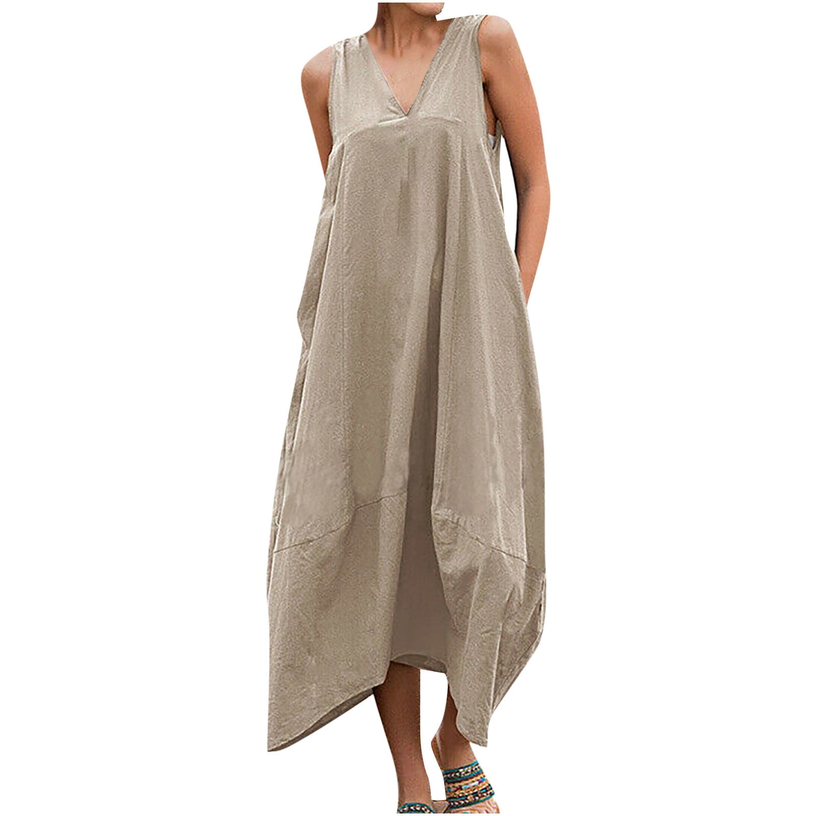 Relaxed Fit Swing Maxi Dress 