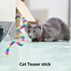 thumbnail image 4 of Palo de gato divertido con varita interactiva de teaser de gatito Crisp Bell Rainbow Caterpillar Hugtrwg  Para estrenar, 4 of 7