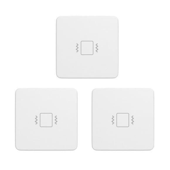 THIRDREALITY Zigbee Vibration Sensor 3 Pack with 110dB Alarm, Zigbee Hub Required,Adjustable Sensitivity, Work with SmartThings, Home Assistant via ZHA/Z2M and Echo Devi