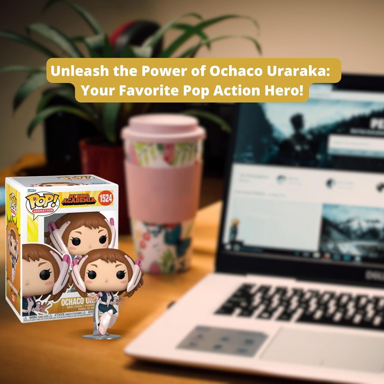 Funko Pop! My Hero Academia: Ochaco Uraraka 1524 - Chase L.E - Vinyl Figure with Box Protector