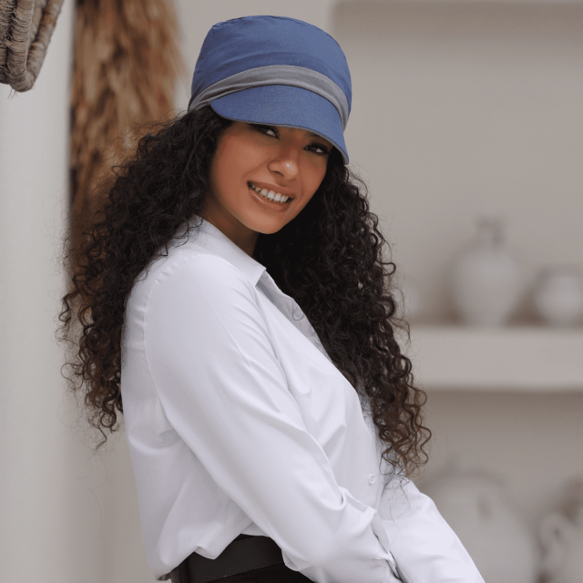 Alessia (Gris y Plateado) Sombrero de Moda de Lujo Reversible para Mujer / Suave Regalo de Sombrero de Playa, Protección UPF 50+ Sun con Borde / Disponible en 2 Colores / Talla Nica
