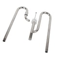 thumbnail image 3 of Metal Lily Pipe  Skimmer, Steel Stainless Inflow And Outflow Pipe Set Removes  Scum Pipe With 2 Acrylic Holders For Aquarium Planted , Easy To Adjust, 3 of 8