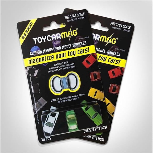 Toyscarmag TCM43069 Aimants à Clipser Clip & Display Modèle Réduit de Voitures à l'Échelle 1 par 64 - 10 Pcs