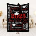 thumbnail image 3 of Graduation Soft Throw Blanket 2025, Birthday High School College Graduation Gifts for Daughter Son from Mom Dad, Class of 2025 Graduation Blanket Gifts for Him Her, 3 of 5