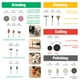 thumbnail image 2 of Kit de accesorios para herramientas rotativas WORKPRO 306PCS para Dremel, 2 of 9