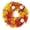 White Pumpkin, variant on Artificial Pumpkin Fall Wreath, Autumn Theme Artificial Wreath with Maple Leaves, Fake Pumpkin Flower Garland for Halloween Thanksgiving Day Wedding Front Door Wall Hanging Home Decor