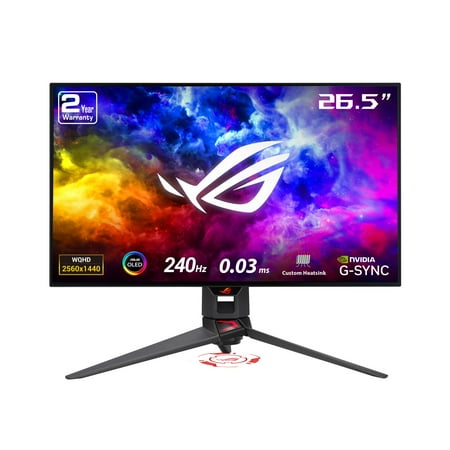 ASUS ROG Swift OLED PG27AQDM 26.5" 16:9 QHD 240Hz HDR Gaming Monitor