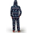 thumbnail image 3 of Joyfy Men's Christmas Pajamas,Adult Christmas Hooded One-Piece Pajamas Men's Pajamas Ugly Christmas Sweater One-Piece Jumpsuits, 3 of 6