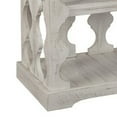 thumbnail image 3 of Wooden Sofa Table with 2 Open Bottom Shelves Brown and Antique White - Saltoro Sherpi, 3 of 5
