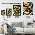 thumbnail image 3 of Artery8 Abstract Poppies Gold Black Floral Watercolour Living Room Art Print Framed Poster Wall Decor 12x16 inch, 3 of 3