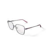 Bio Eyes Women's Hazel Square Prescription Eyeglasses with Case, Pink/Gold